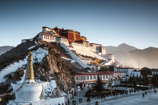 Famous Potala palace, Lhasa, Tibet, China
