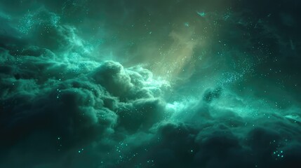 Obraz premium Cosmic nebula forming new stars in deep space