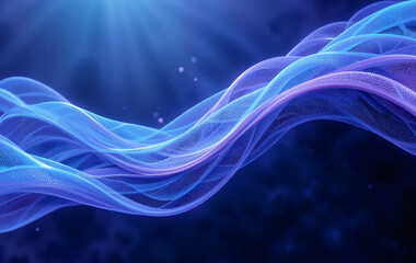 a blue abstract background image with curves