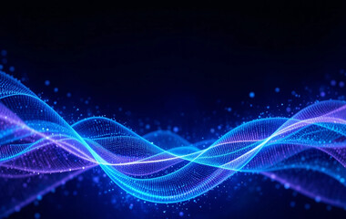 a blue abstract background image with curves