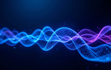 a blue abstract background image with curves