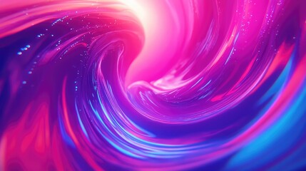 Abstract swirling liquid light forming vibrant waves