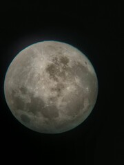 Full Moon Close-Up in space