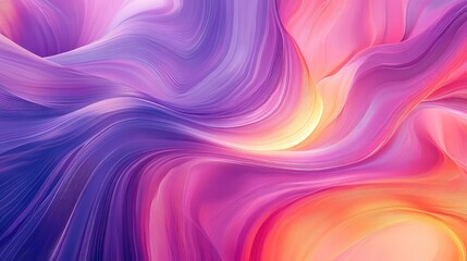 Fototapeta premium Abstract flowing waves creating colorful gradient background