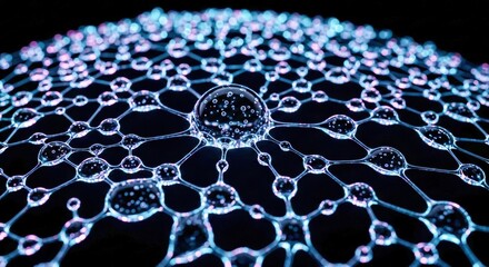 An image of a neural network composed of glass molecules/ガラス分子で構成された神経ネットワークのイメージ