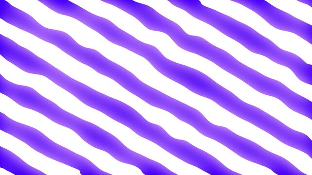 Abstract pattern of smooth purple wavy diagonal lines on white