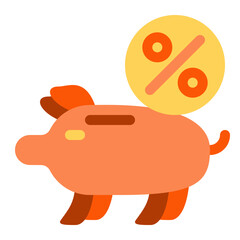 Piggy bank icon