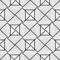 Fototapeta premium Seamless geometric pattern abstract monochrome vector background great for textile and surface designs EPS vector