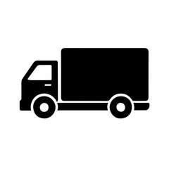 Fototapeta premium Delivery Truck Silhouette