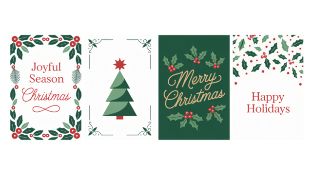 Charming holiday cards for seasonal greetings and festive cheer