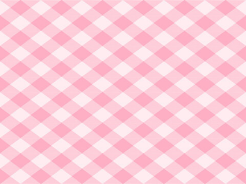 Soft pink gingham check seamless pattern, cute and minimal design for fabric, wrapping paper, backgrounds and Valentine-themed creative projects.