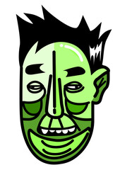 Illustration of a handsome man