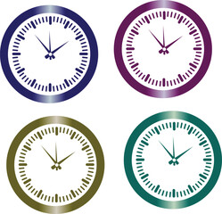 Modern watch design with geometric elements and color accents