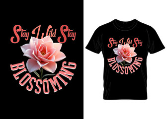 Choose to Bloom Every Day—Colorful Dahlia Flower Vector Typography Design, vector, custom, design, appeal, creative, typography, name, style, modern, abstract, streetwear, typography, flower, bloom ts