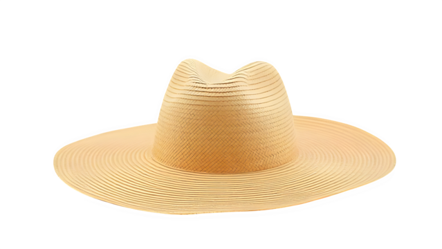 Straw Hat, isolated on transparent background