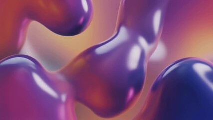 Smooth, vibrant abstract background featuring flowing, glossy liquid forms in a fluid, colorful gradient