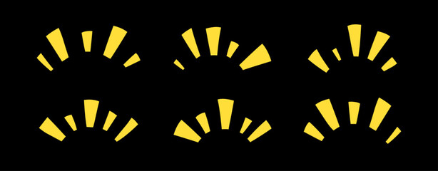 Doodle surprise emotion sketch scribble cartoon vector illustration. Japanese hand drawn manga expression elements, icons