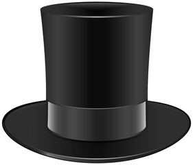 black tall hat