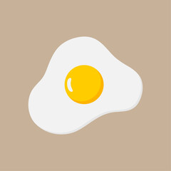シンプルな目玉焼きのイラスト