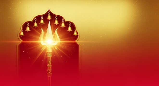 Skanda Shashti (monthly) Vel spear glowing, temple bells