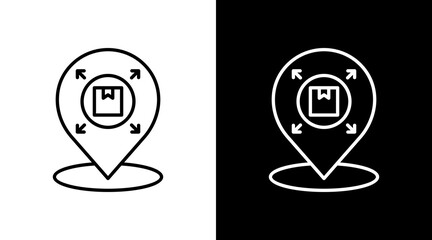 Fototapeta premium Stock Point Icon