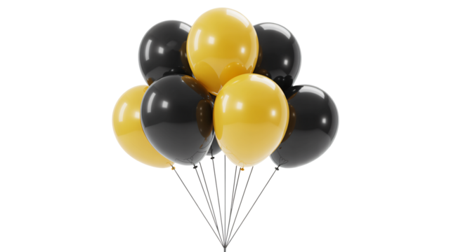 Celebrate with stylish gold and black balloons for any occasion