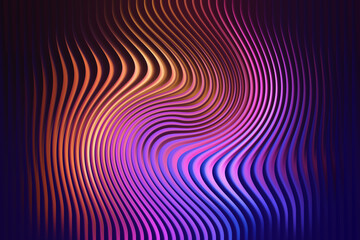 Vibrant Abstract Wavy Gradient Light Lines Background Isolated background