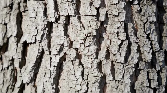 Close up of textured tree bark showing natural patterns and shades
