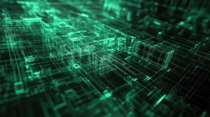 Global network grid visualizing abstract digital data connection