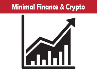 financial growth chart showing rising profit analytics vector illustration