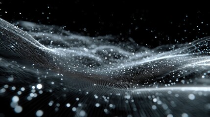 Abstract digital technology representing data flow and network