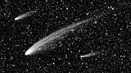 gravitational. Invisible comet silhouettes revealed through gravitational distortion of distant starfields. STEM education sheets, lab safety posters, designed for biotech research communications.