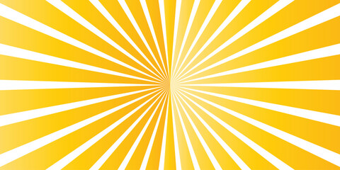 Yellow white starburst radial pattern abstract background design