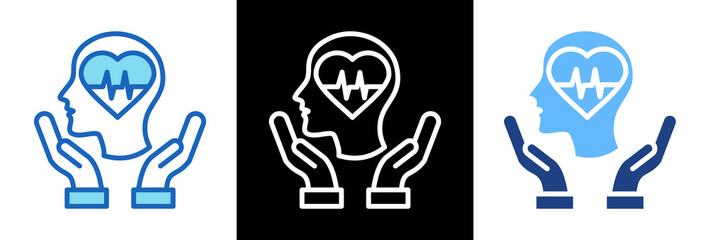 Mental Health tripplestyle icon