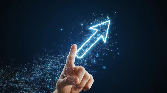 光の軌跡で示す操作ジェスチャーの象徴的表現