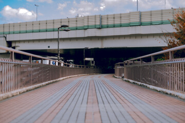 pedestrian crossing in the city