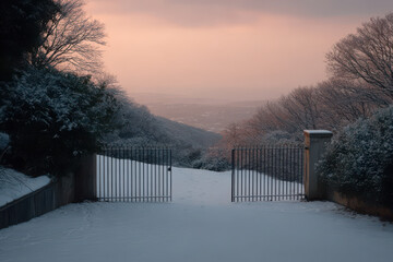 stylish and minimalist composition featuring elegant pen alongside open notebook on clean background