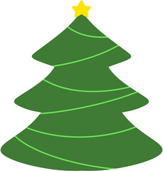 Christmas tree illust 