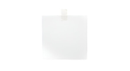 Single White Square Sticky Note with Tape image graphic