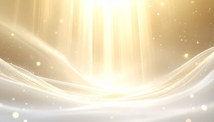 Abstract light beams and glowing waves background, a dreamy and ethereal digital illustration