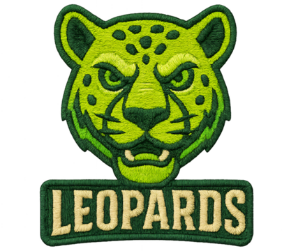 Fierce leopard emblems roaring with team spirit and modern athletic design for sports branding and apparel.