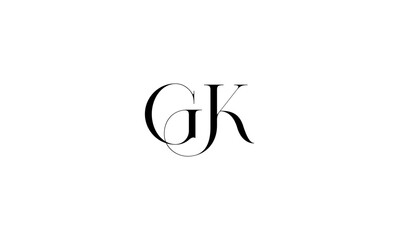 GK initial letters, GK monogram logo