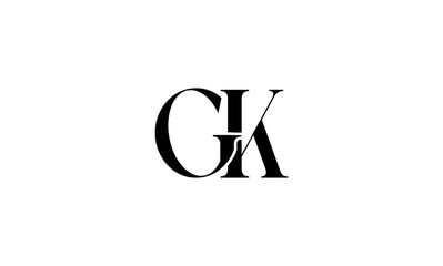 GK initial letters, GK monogram logo