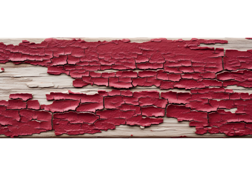 Discover the rich texture of weathered wood with peeling red paint, perfect for creating rustic or distressed design elements.