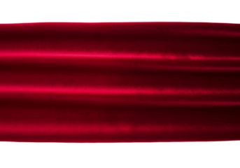 Luxurious deep red satin fabric with elegant horizontal folds and subtle shimmering highlights, perfect for fashion, design, or festive celebrations.