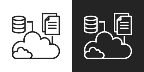 Scalability Icon In Black And White Outline Style