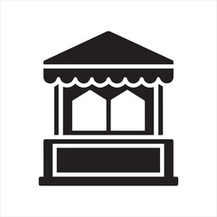 ticket booth icon vector illustration