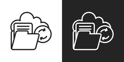 Logging Icon In Black And White Outline Style