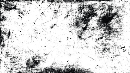 Grungy distressed texture overlay with scratches and dust. black and white isolated on white background, Vector, illustration