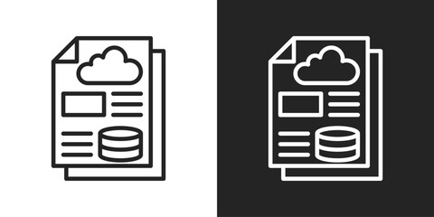 Architecture Icon In Black And White Outline Style